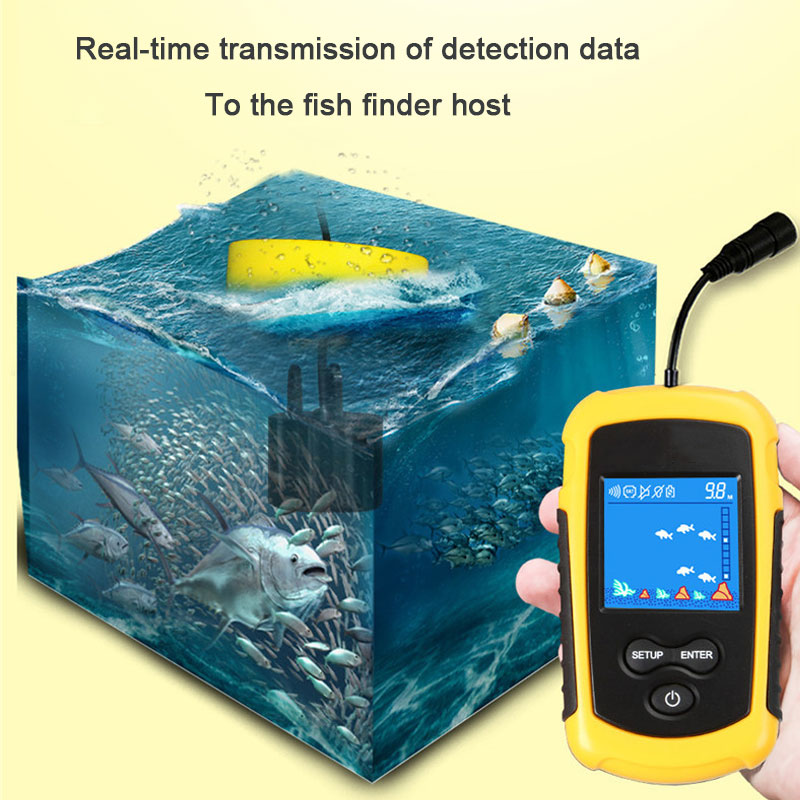 Sonar Portable avec écran coul - Fish Finder Cable avis et prix